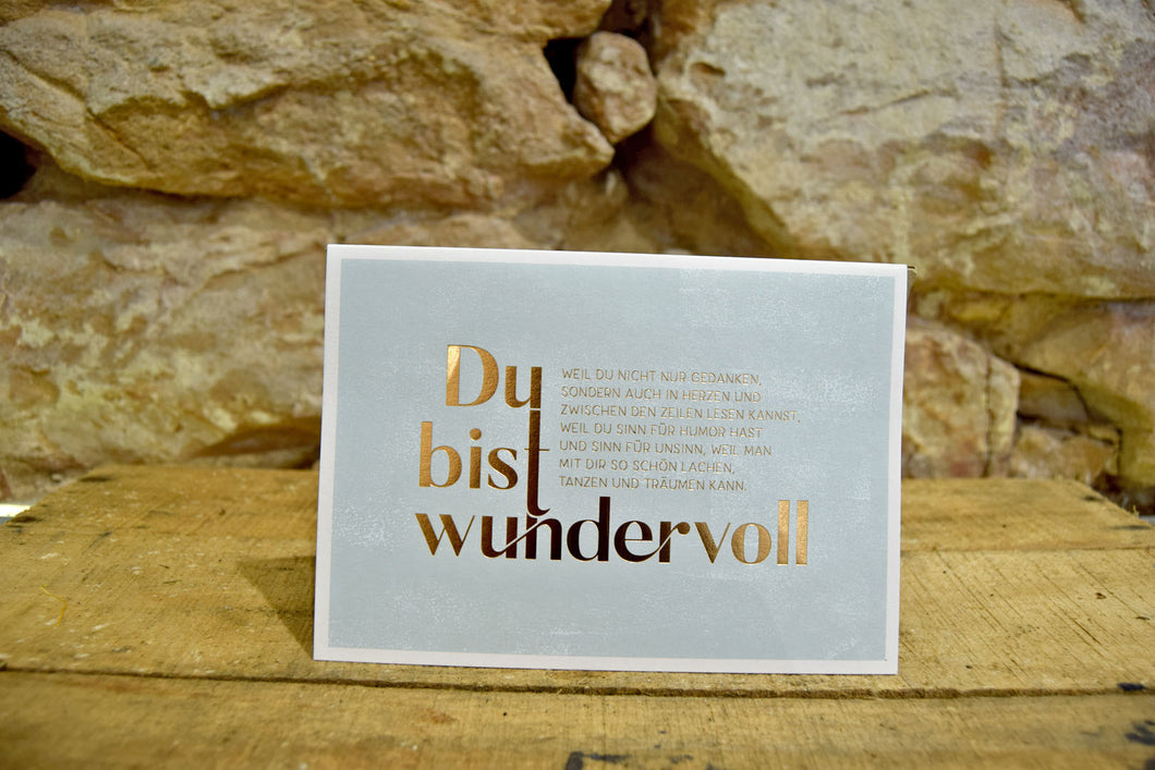 Klappkarte Freundschaft wundervoll