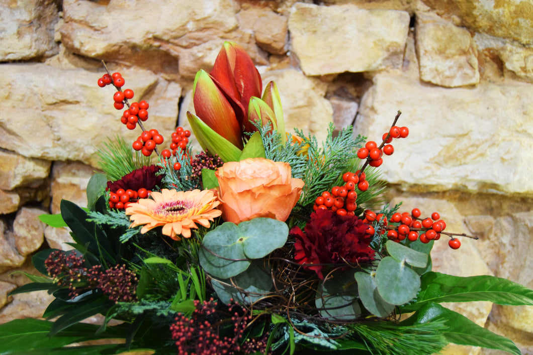 Blumenstrauß Weihnachtsgruß